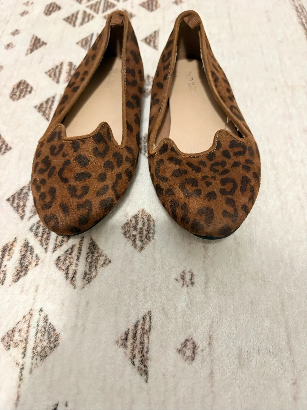 Old Navy Girls Leopard Ballet Flats in Brown
